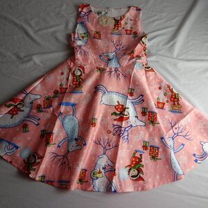 Ayomis Youth Girl Pink Christmas Dress Size 150